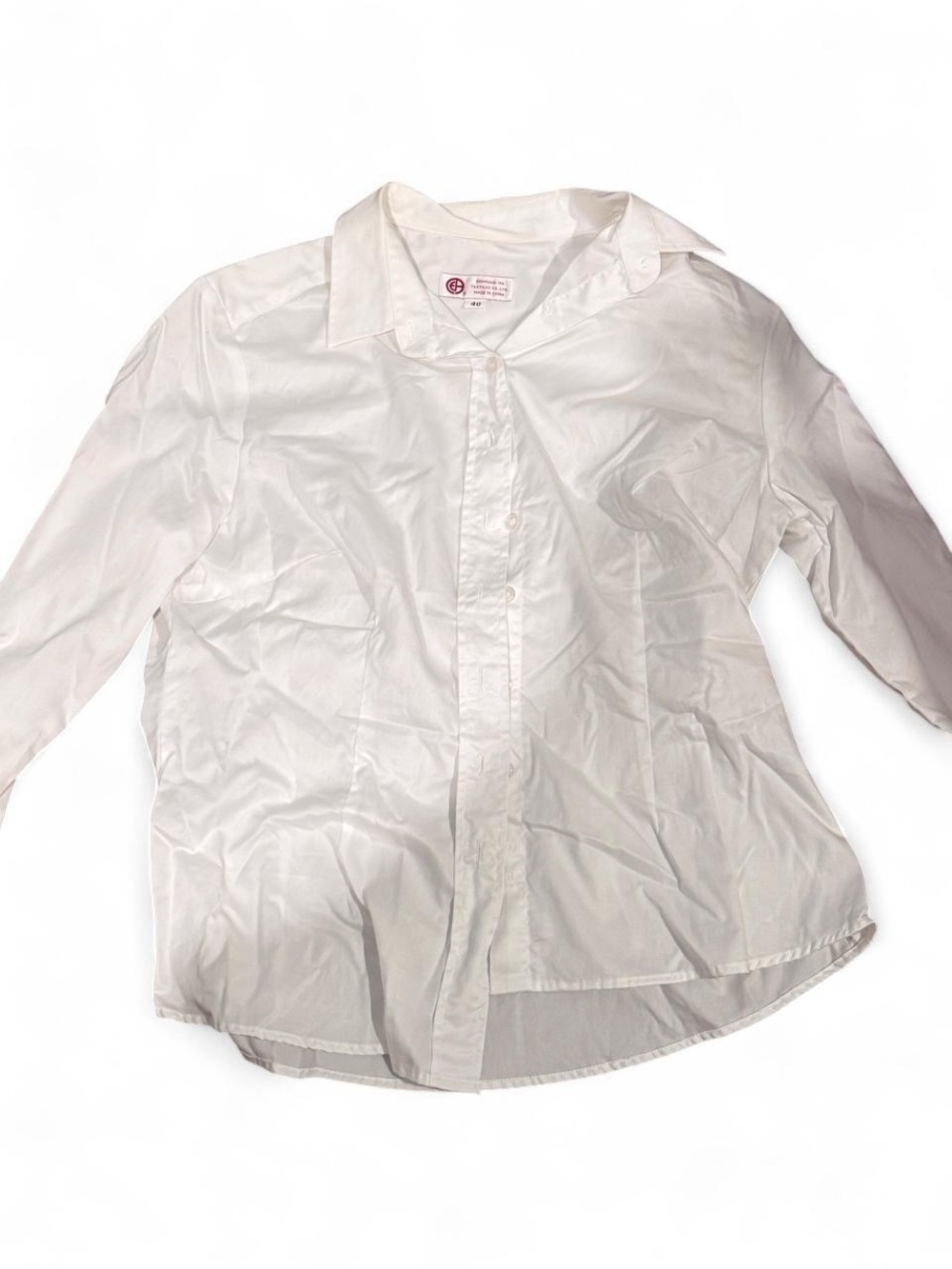 Classic White Button-Up Shirt for Kids - Unbranded